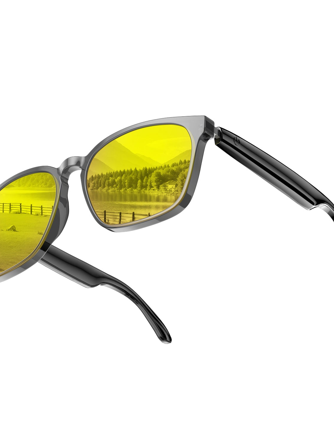 Gafas inteligentes con traducción de IA y Bluetooth para hombres y mujeres, con lentes transparentes que cambian de color en 140 idiomas y altavoz. 12