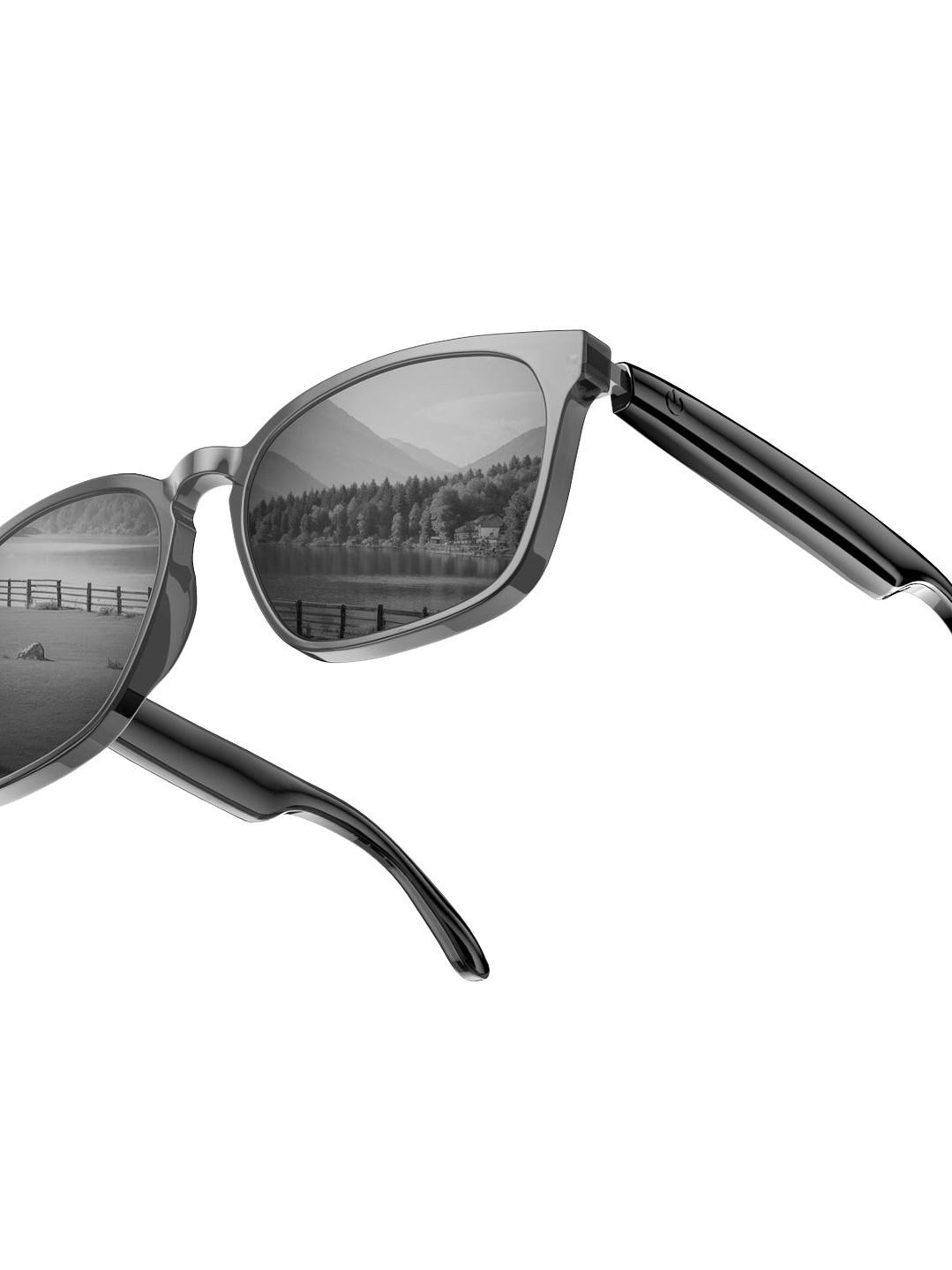 Gafas inteligentes con traducción de IA y Bluetooth para hombres y mujeres, con lentes transparentes que cambian de color en 140 idiomas y altavoz. 13