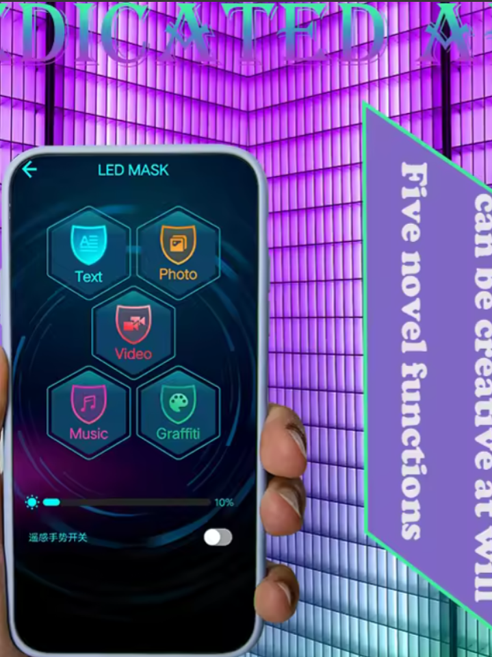 Máscara LED versión Wifi 3