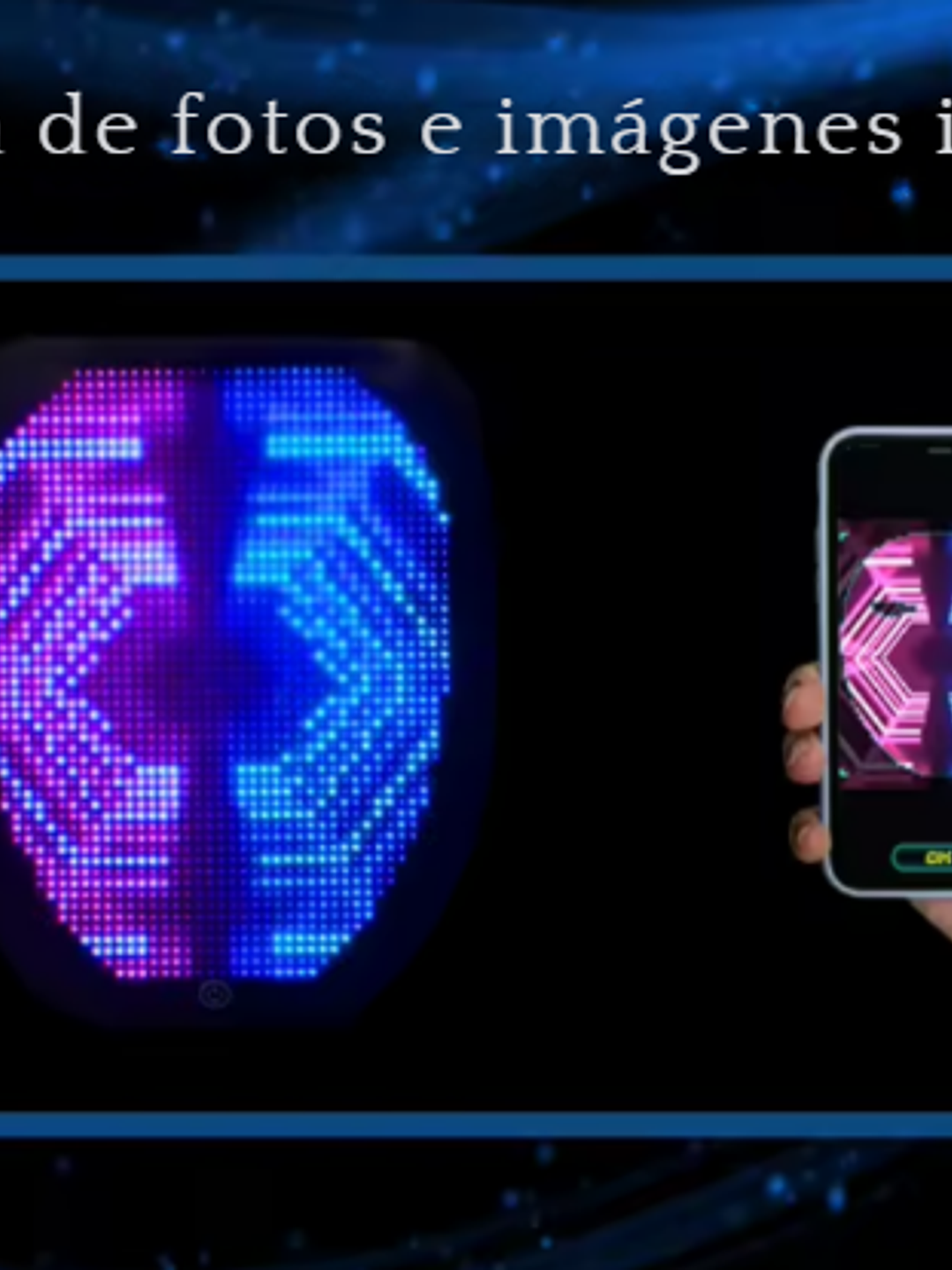 Camiseta con pantalla LED 3