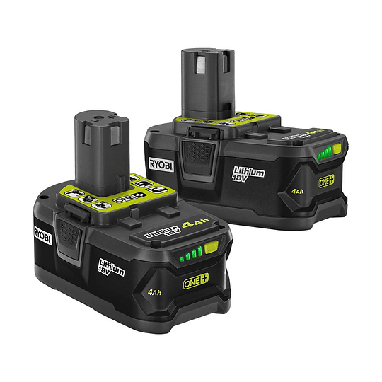 Pack de 2 baterías RYOBI 18V ONE+ 4.0 Ah