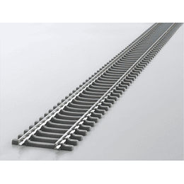 Riel flexible de 94cm de largo imitacion concreto (gris), Piko 55150 Ho