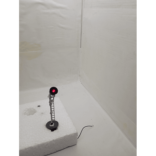 Semáforo de un led con dos colores Verde/rojo Analogo, Trenes digitales