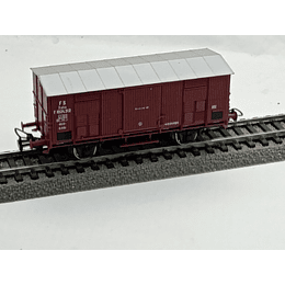 Carro de mercancía cerrado de FS, escala HO, Piko, viene de un set de inicio