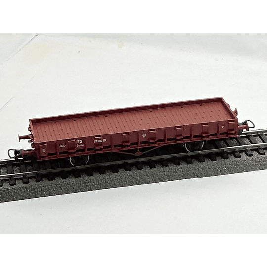 Carro gondola bajo de FS, escala HO, viene de un set de inicio marca Piko