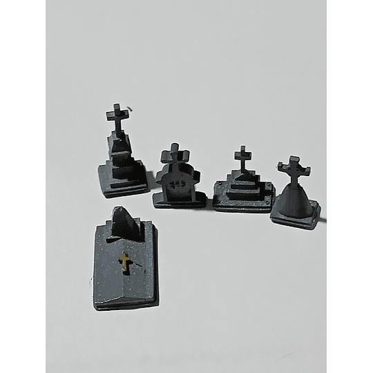 set de 5 tumbas escala TT