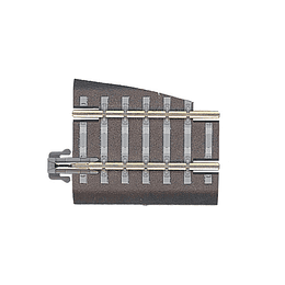 Riel recto con balasto con apertura lado izquirda, G5 36mm, Tillig 83722