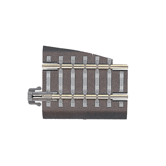 Riel recto con balasto con apertura lado izquirda, G5 36mm, Tillig 83722