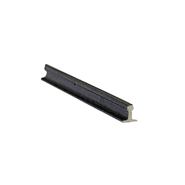 Perfil de riel 2,07mm, pulido alpaca, largo de 1000mm