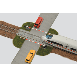 Cruce ferrovario escala HO, Piko 55725