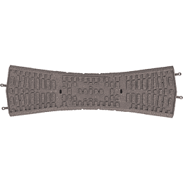 balasto para desvio cruce doble, escala HO, piko 55474