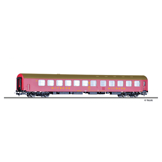 vía H0 Vagón comedor serie WRme “MITROPA” de la República Democratico Alamana, escala HO, Tillig 74977