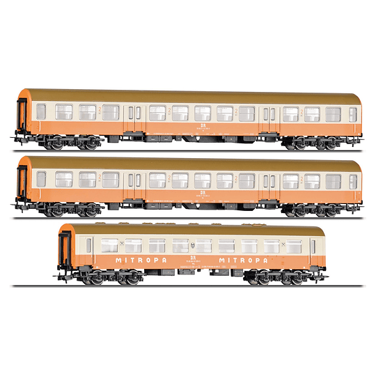 Conjunto de vagones “Museums-Städteexpress Erfurter Bahnservice GmbH”, Época VI, escala HO, Tillig 70061