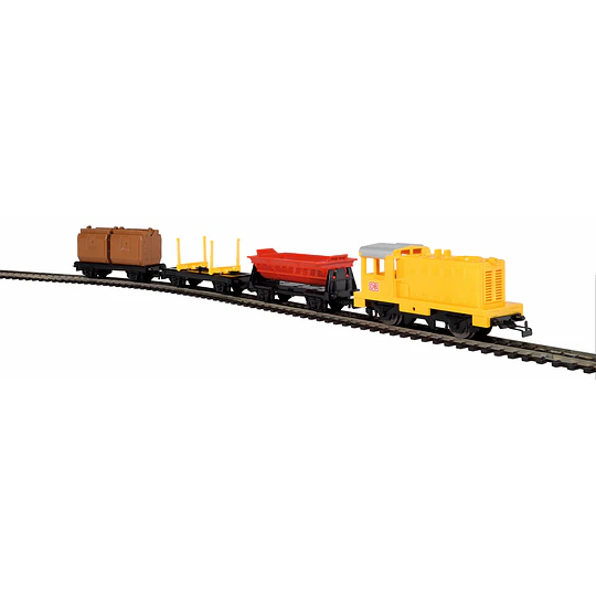 Set de Inicio para niños, locomotora diesel de patio con 3 carros, Piko 57090