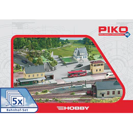 Set de Estacion, 5 edificios, escala HO, Piko 61923 Preventa