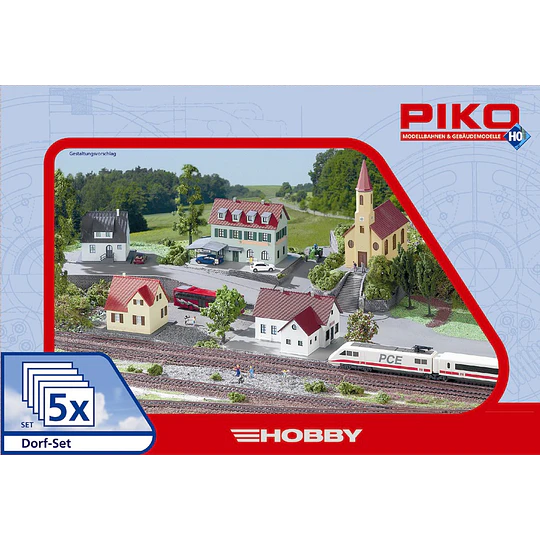 Set del Pueblo, escala HO, Piko 61925, Preventa