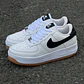 Af1 chulo negro y suela maranja - Miniatura 1