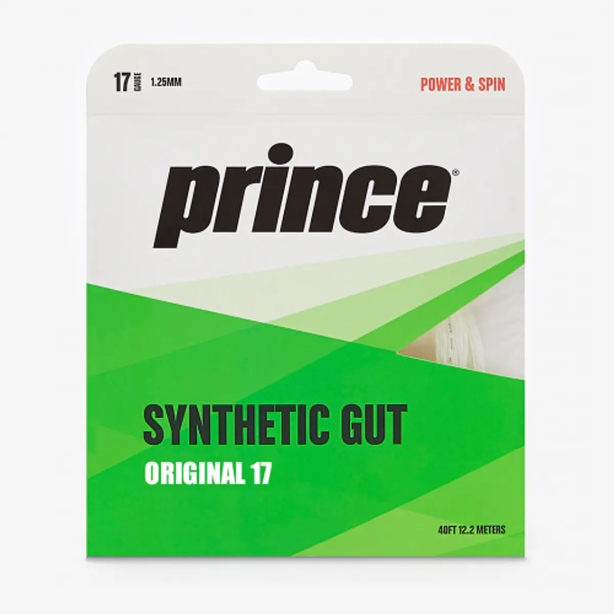 Cordes De Tennis Prince Synthetic Gut Original 17 - Set Blanc | Cordage Tennis Polyvalent - 11