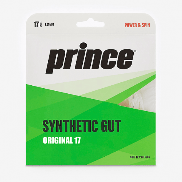 Prince SYNTHETIC GUT Original 1.25 / 17 Blanca - Set 1 cuerda 