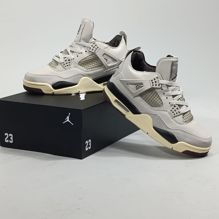 NK JORDAN RETRO 4 GRIS/CAFE 1