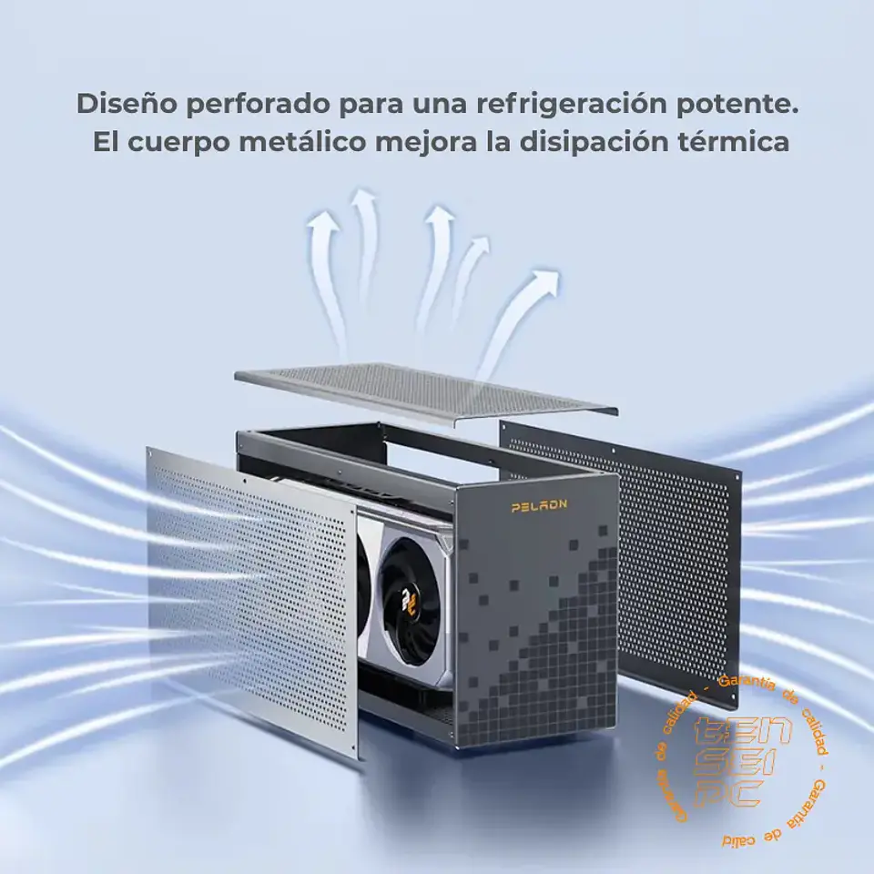 Dock eGPU PELADN Link X-2 Thunderbolt 3 / USB4 + Fuente SFX 850W Gold 8