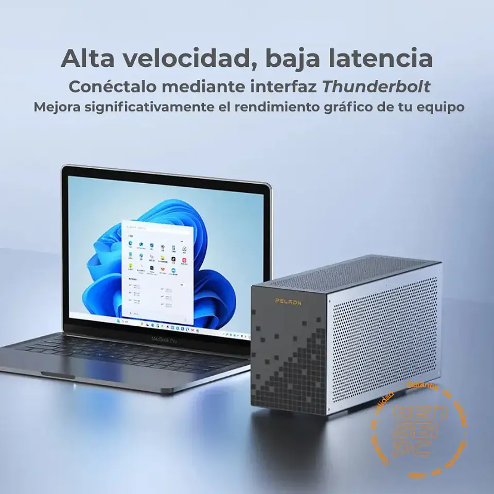 Dock eGPU PELADN Link X-2 Thunderbolt 3 / USB4 + Fuente SFX 850W Gold 10
