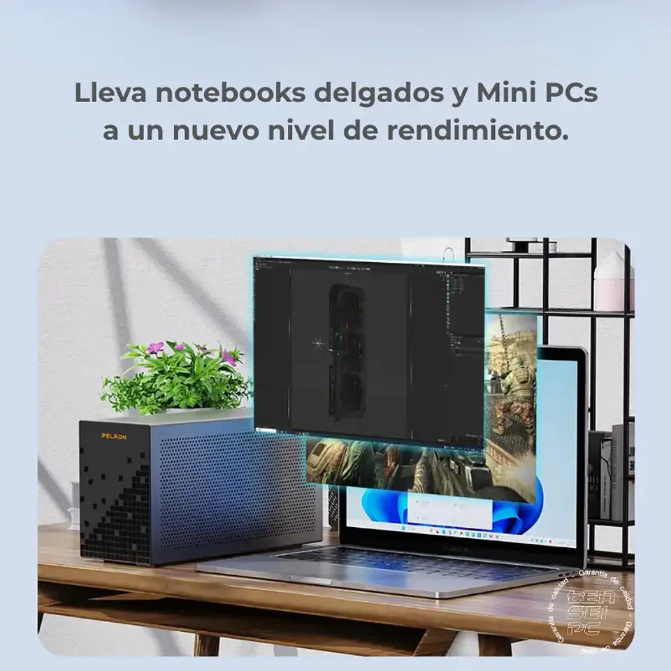 Dock eGPU PELADN Link X-2 Thunderbolt 3 / USB4 + Fuente SFX 850W Gold 11