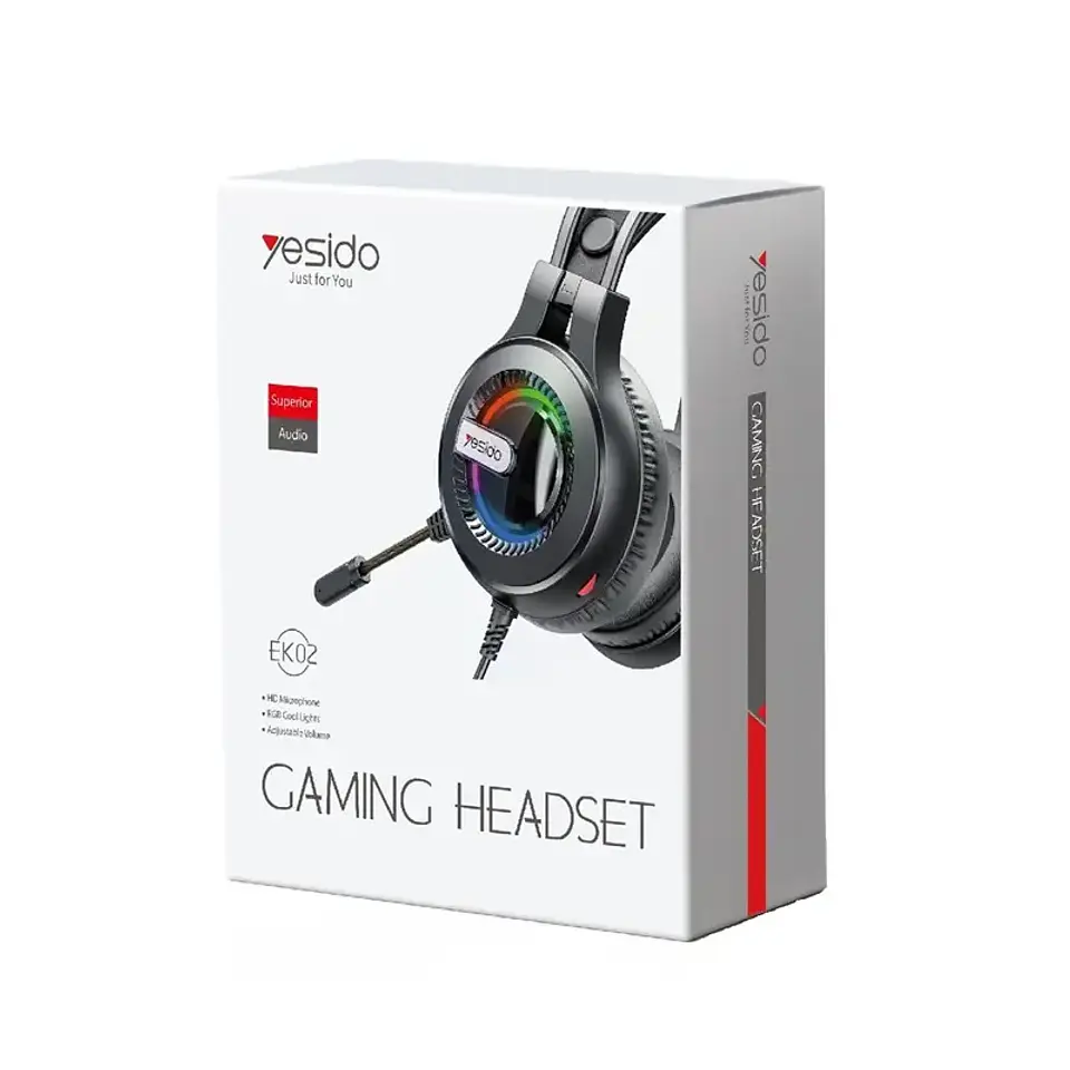 Audífonos Gamer Yesido EK02 RGB con Micrófono 4