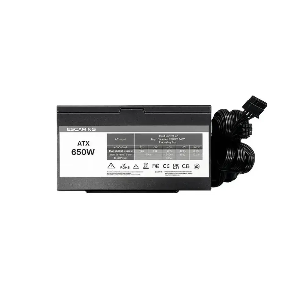 Fuente de Poder ESGAMING ES-650W ATX 650W Alternativa 1