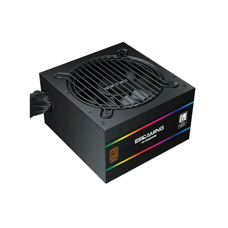 Fuente de Poder ESGAMING ES-RGB650W ATX 650W 80 Plus Bronze 4
