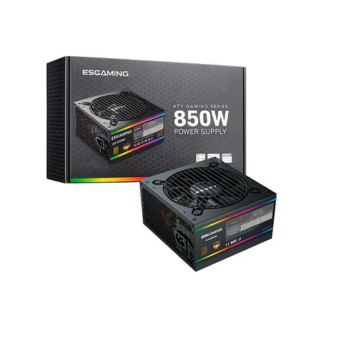 Fuente de Poder ESGAMING ES-RGB850W ATX 850W 80 Plus Bronze