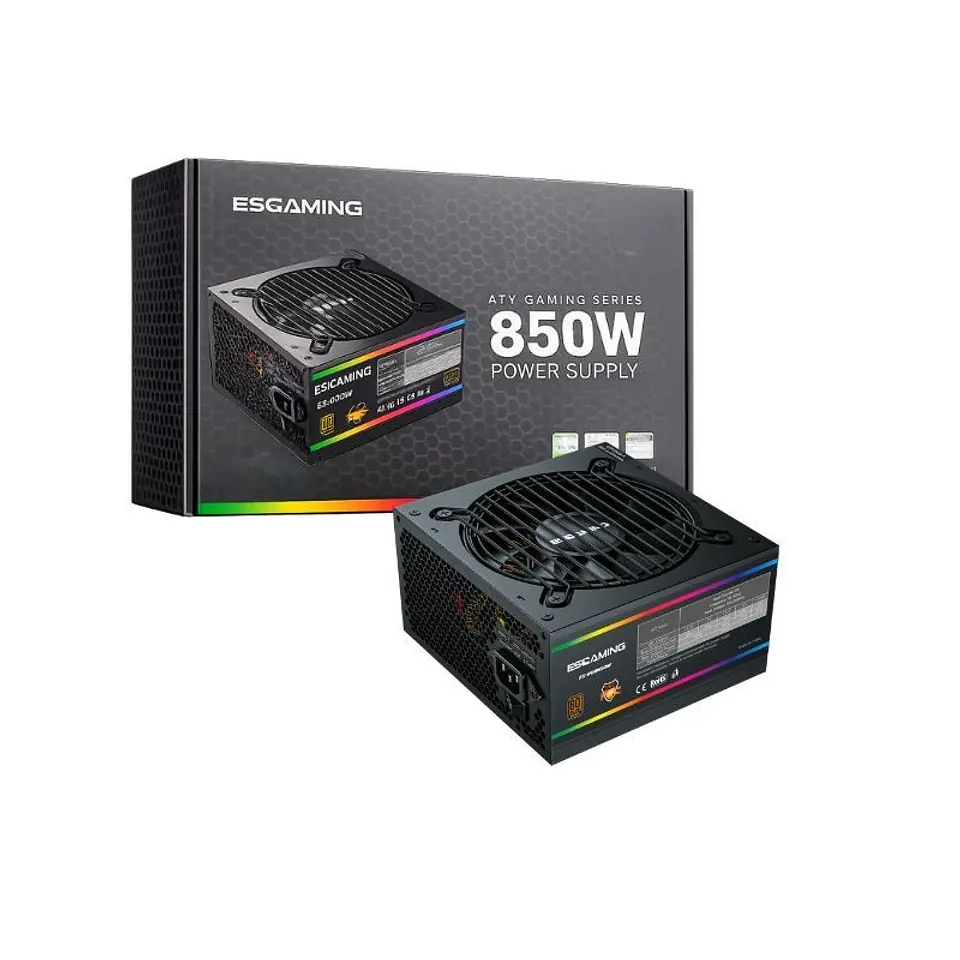 Fuente de Poder ESGAMING ES-RGB850W ATX 850W 80 Plus Bronze 1