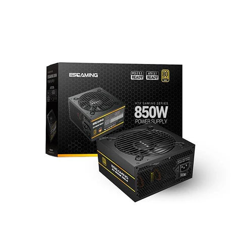 Fuente de Poder ESGAMING 850W 80 Plus Gold Modular ATX 3.1 PCIe 5.1