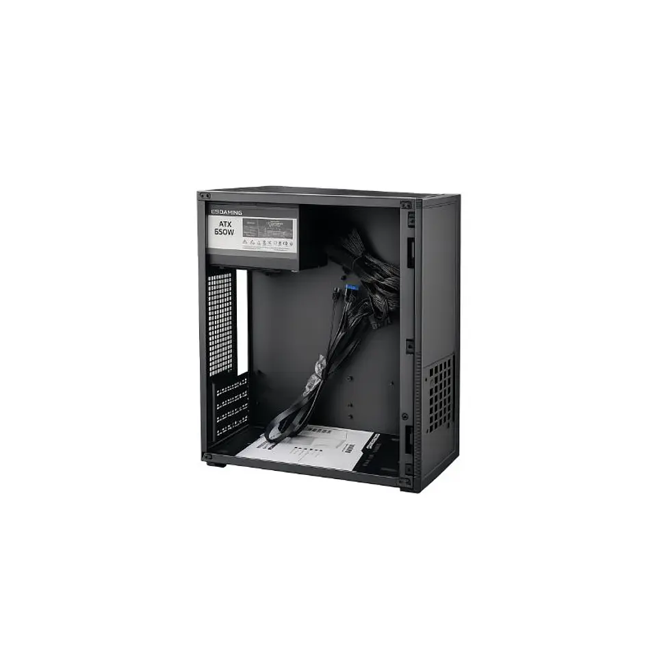 Gabinete ESGAMING NB20 M-ATX Torre Negro con Fuente 650W 4