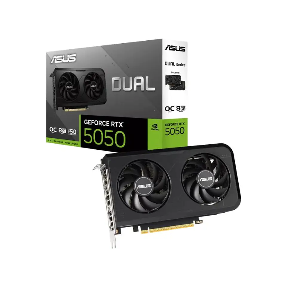 Tarjeta de Video ASUS Dual GeForce RTX 5050 OC 8GB GDDR6 1
