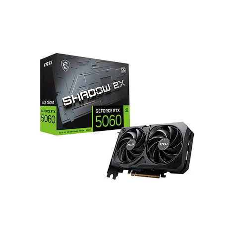 Tarjeta de Video MSI GeForce RTX 5060 SHADOW 2X OC 8GB GDDR7