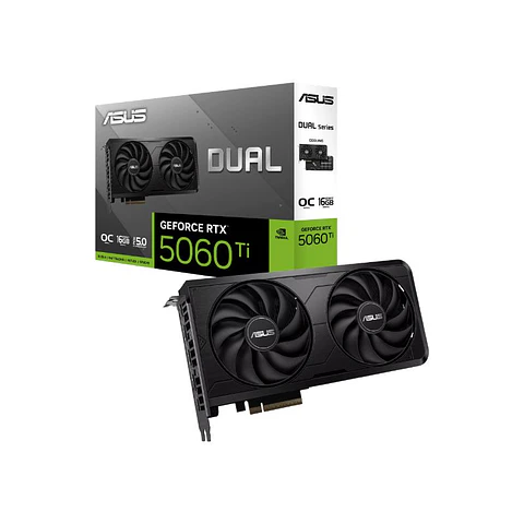 Tarjeta de Video ASUS Dual GeForce RTX 5060 Ti EVO OC 16GB GDDR7