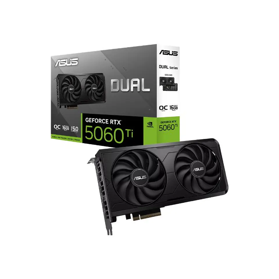 Tarjeta de Video ASUS Dual GeForce RTX 5060 Ti EVO OC 16GB GDDR7 1