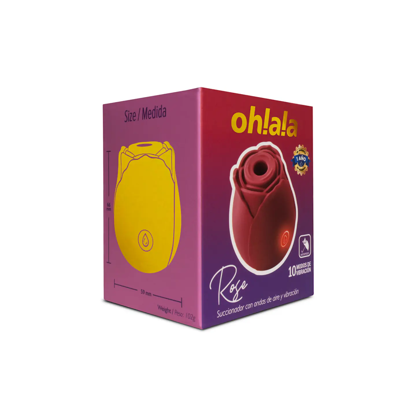 VIBRADOR OHLALA - ROSE  8