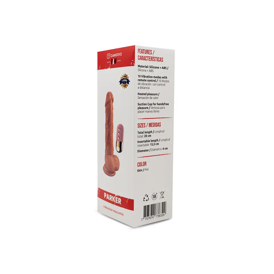 VIBRADOR REALISTA - PARKER  5