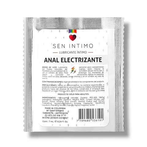 SACHET LUBRICANTE ANAL ELECTRIZANTE 