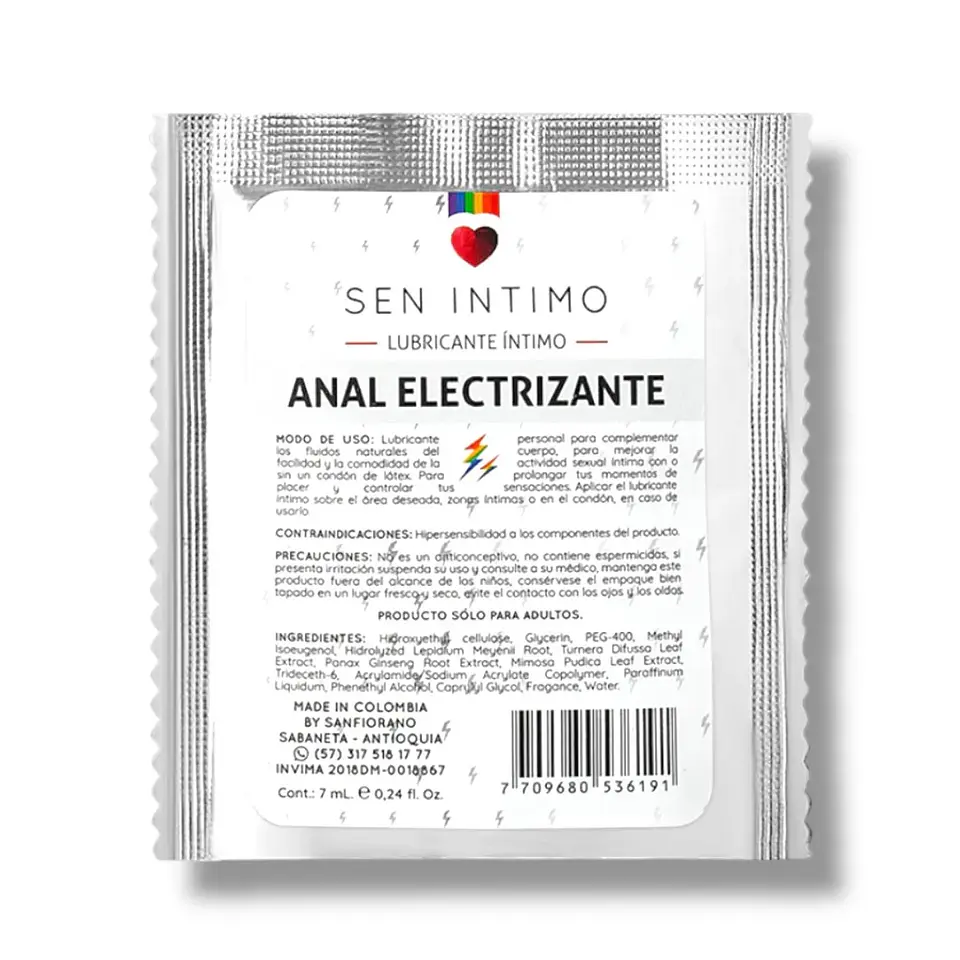 SACHET LUBRICANTE ANAL ELECTRIZANTE  1