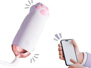 Huevo vibrador en forma de huellita APP