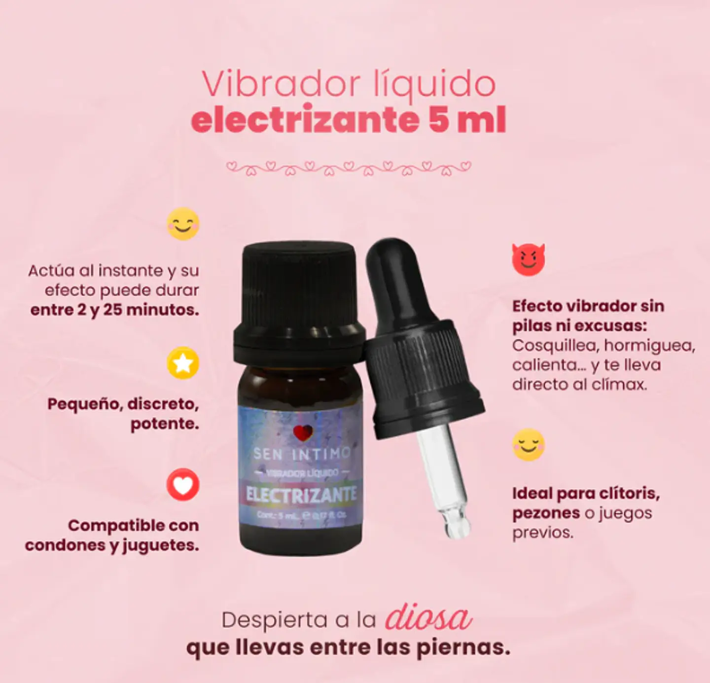 VIBRADOR LÍQUIDO ELECTRIZANTE SEN INTIMO  3