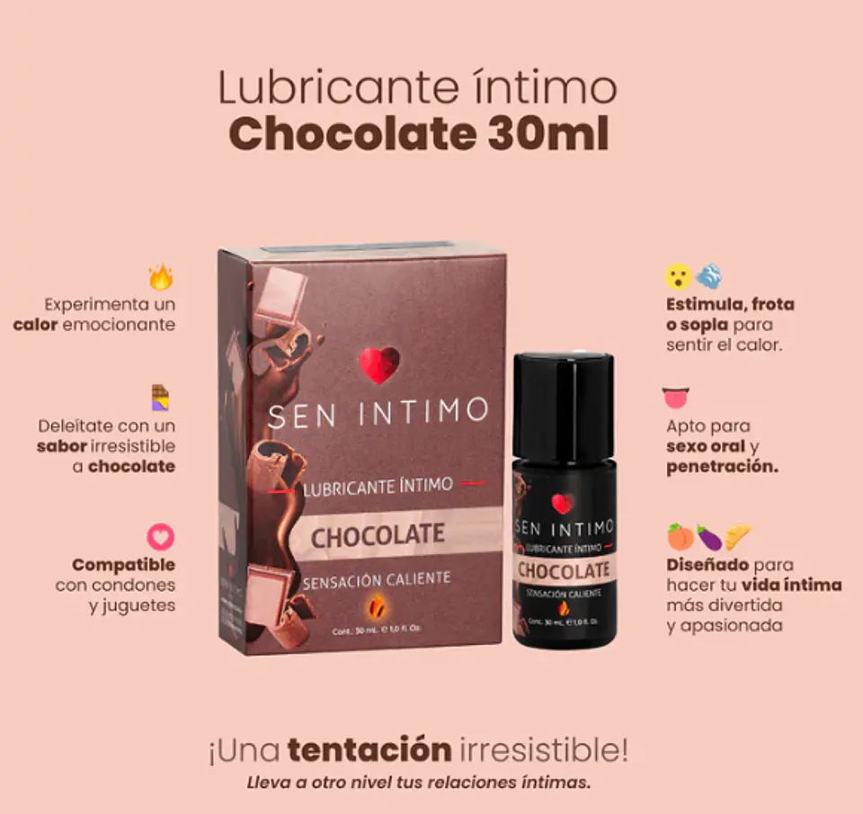 LUBRICANTE CHOCOLATE SEN INTIMO  2