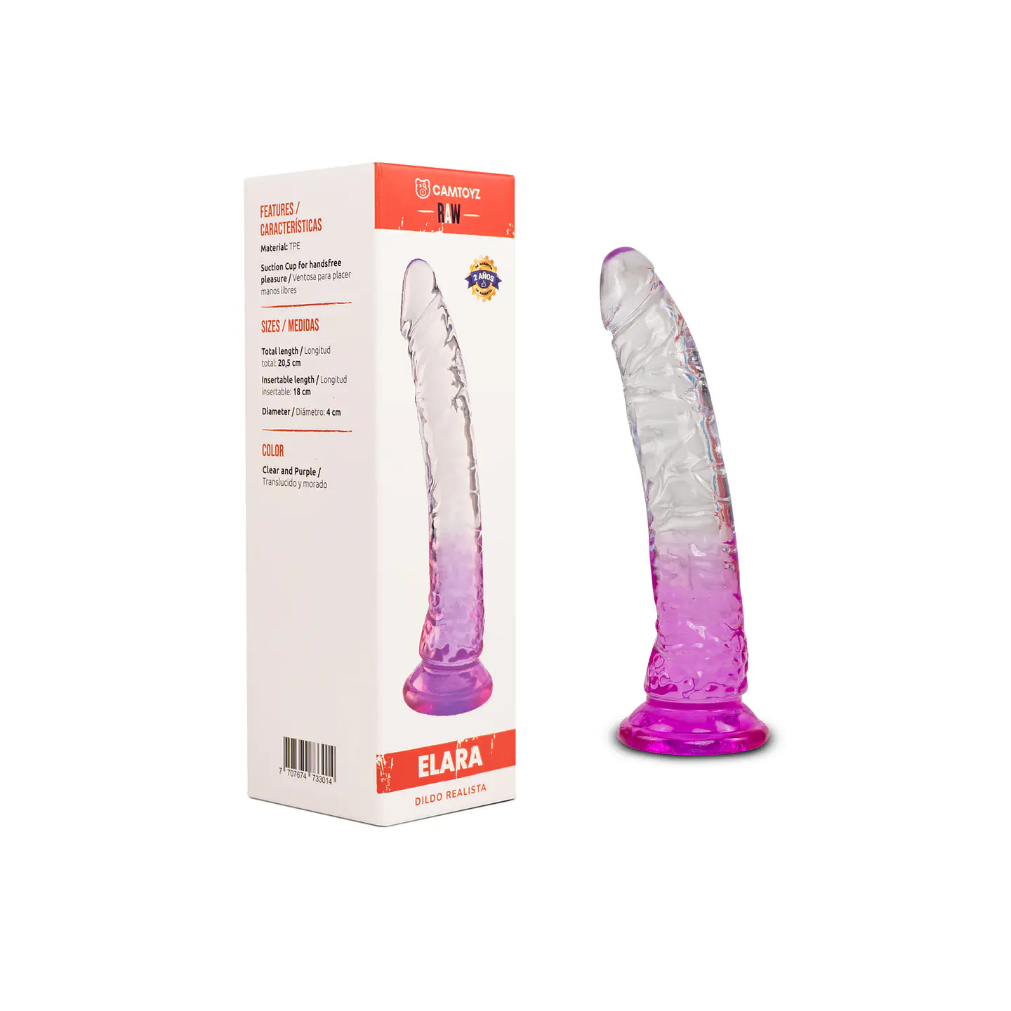 DILDO TRANSPARENTE - ELARA 1