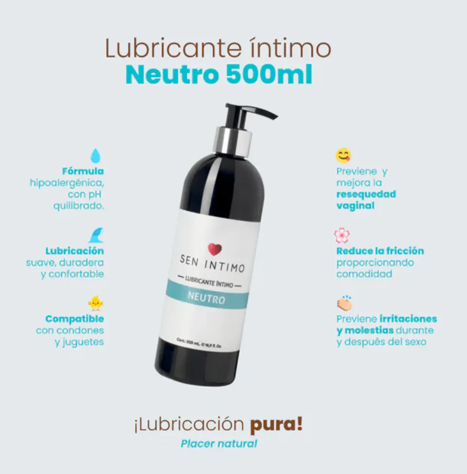 LUBRICANTE NEUTRO SEN INTIMO 500 ML 2