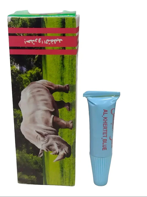 RHINO AZUL EN CREMA