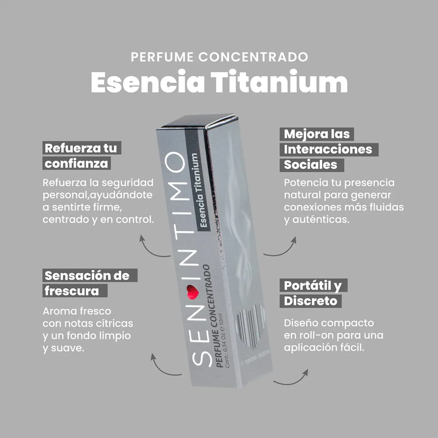 PERFUME CON FEROMONAS MASCULINO - TITANIUM  2