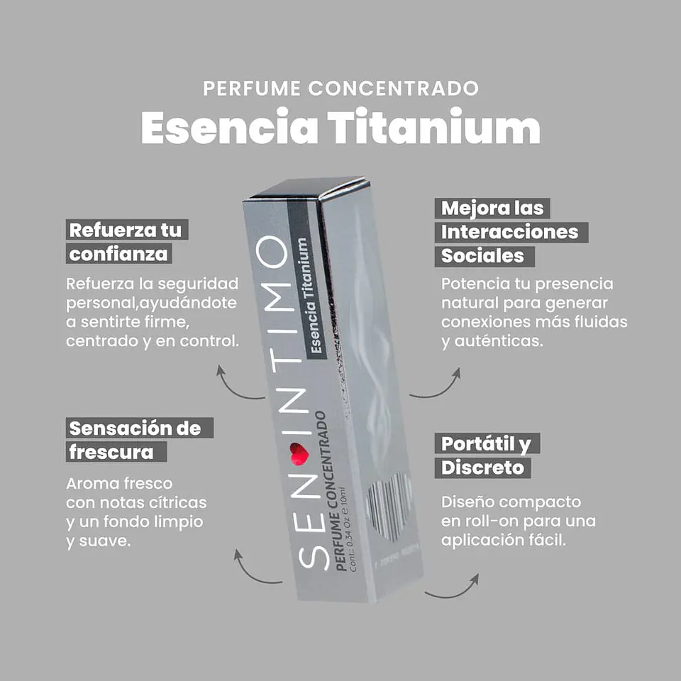 PERFUME CON FEROMONAS MASCULINO - TITANIUM  2